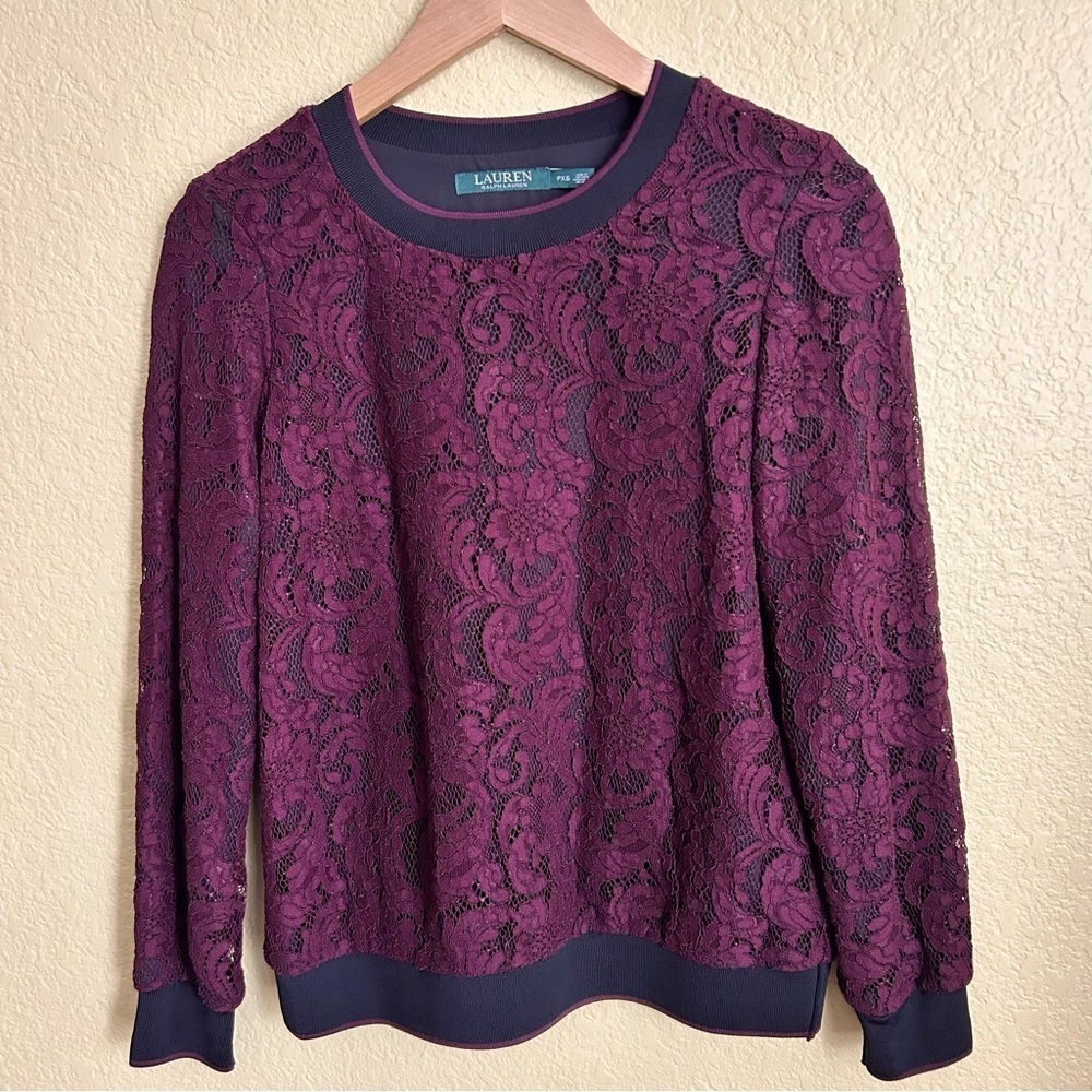 Lauren Ralph Lauren Pullover Lace Top